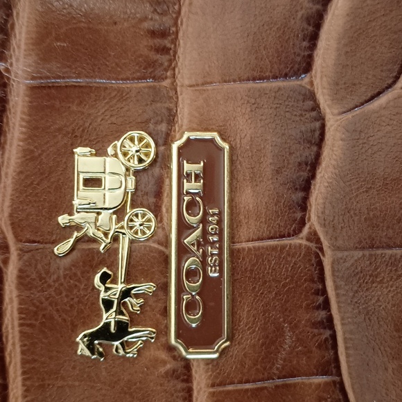 COACH Ashley Cognac Croc - Picture 3 of 9